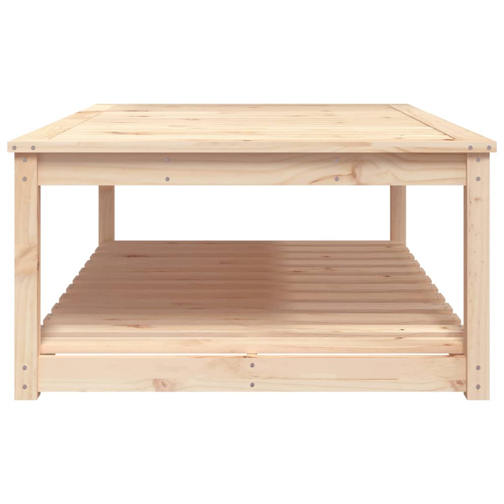 Tavolo da Giardino 121x82,5x45 cm in Legno Massello di Pino | homemem39