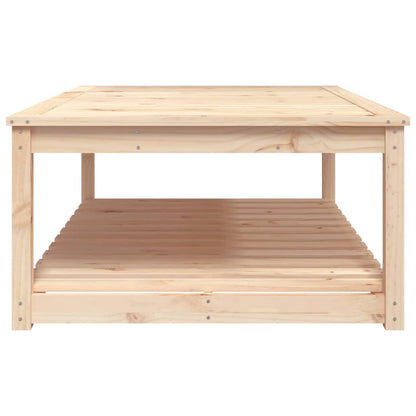 Tavolo da Giardino 121x82,5x45 cm in Legno Massello di Pino | homemem39