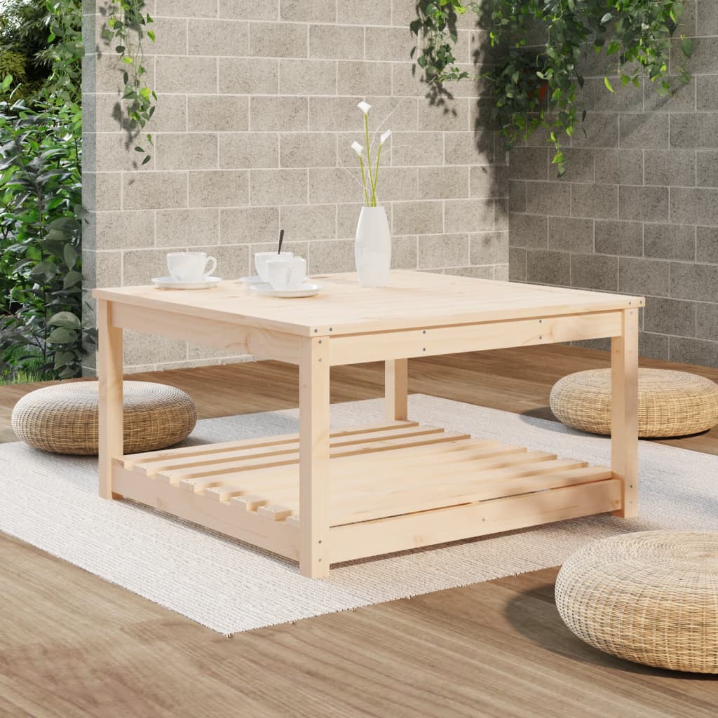 Tavolo da Giardino 82,5x82,5x45 cm in Legno Massello di Pino - homemem39