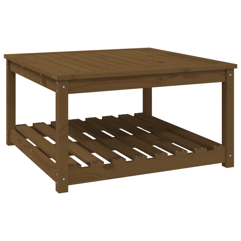 Tavolo da Giardino Ambra 82,5x82,5x45 cm Legno Massello di Pino - homemem39