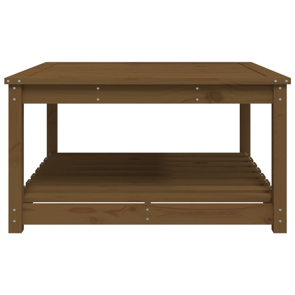 Tavolo da Giardino Ambra 82,5x82,5x45 cm Legno Massello di Pino - homemem39