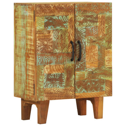 Credenza Intagliata a Mano 55x30x75 cm Legno Massello Recupero