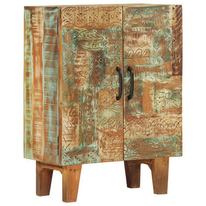 Credenza Intagliata a Mano 55x30x75 cm Legno Massello Recupero