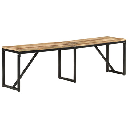 Panca 160x35x46 cm in Legno Massello di Mango | homemem39