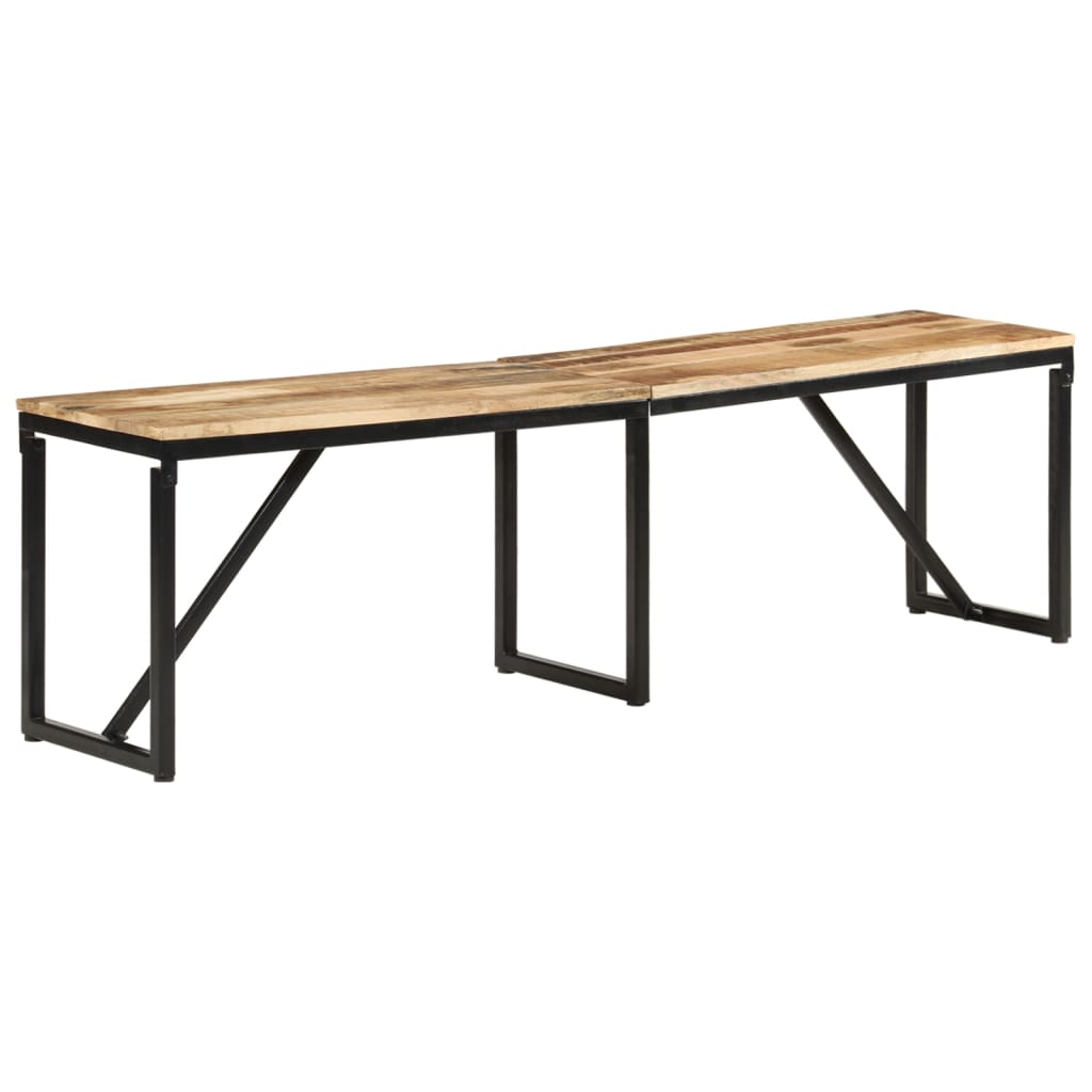 Panca 160x35x46 cm in Legno Massello di Mango | homemem39