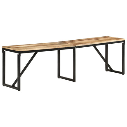 Panca 160x35x46 cm in Legno Massello di Mango | homemem39