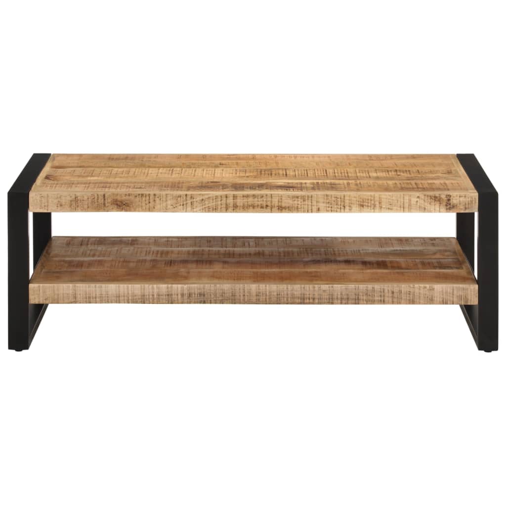 Tavolino da Salotto 120x55x40 cm in Legno Massello di Mango | homemem39