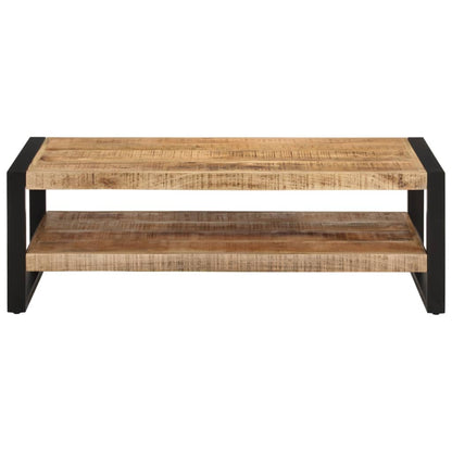 Tavolino da Salotto 120x55x40 cm in Legno Massello di Mango | homemem39