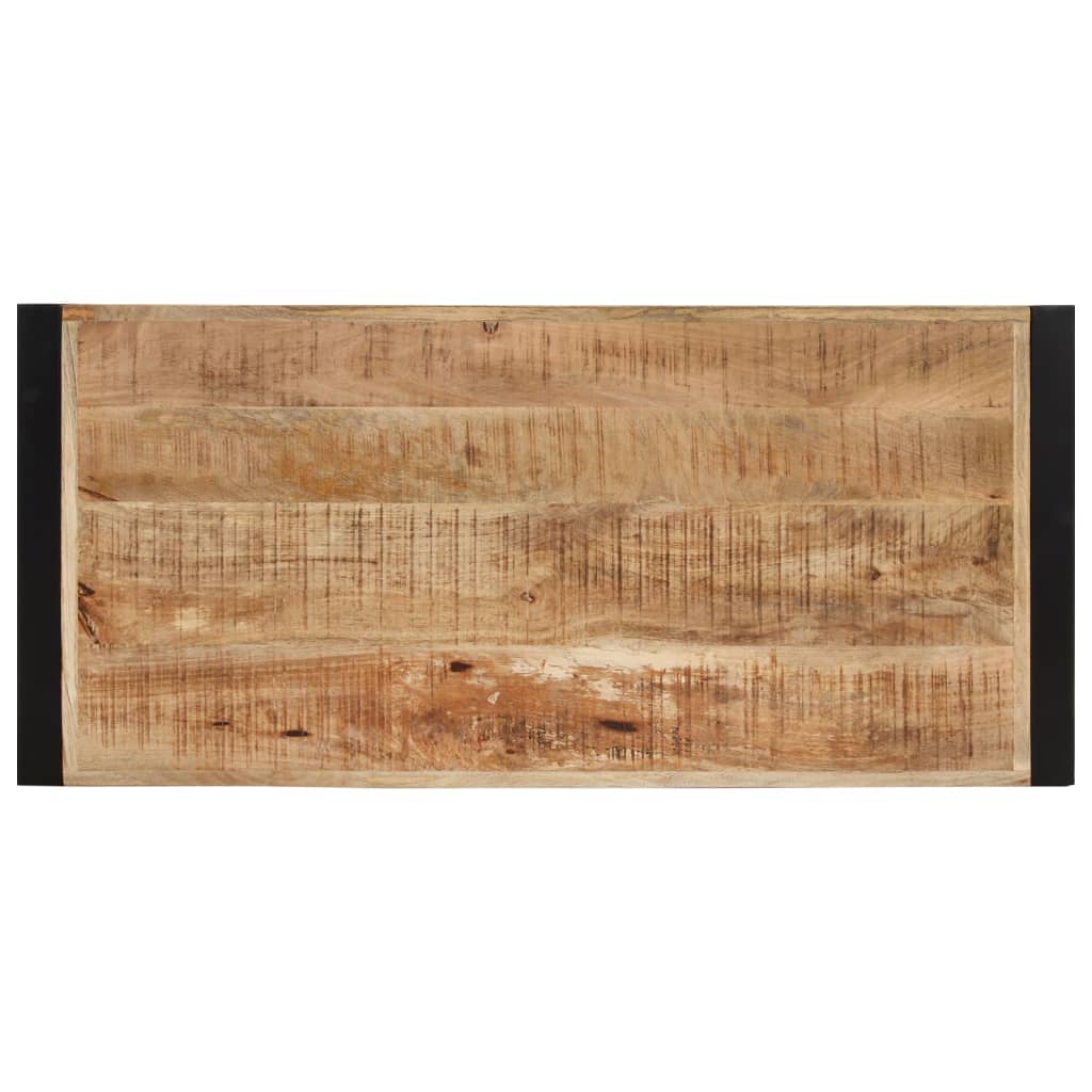 Tavolino da Salotto 120x55x40 cm in Legno Massello di Mango