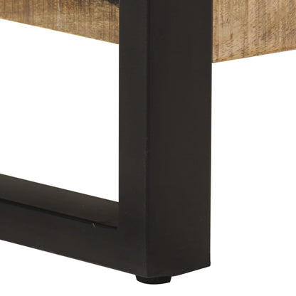 Tavolino da Salotto 120x55x40 cm in Legno Massello di Mango | homemem39