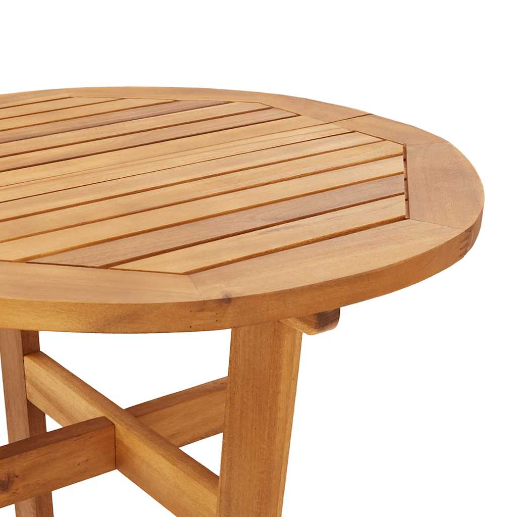 Tavolo da Bar da Giardino Ø60x105 cm Legno Massello di Acacia - homemem39