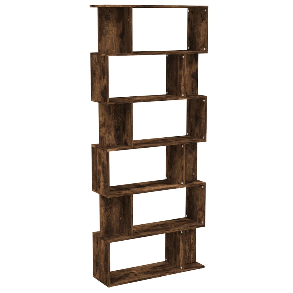 Libreria/Divisorio Rovere Fumo 80x24x192cm in Legno Ingegnerizzato | homemem39