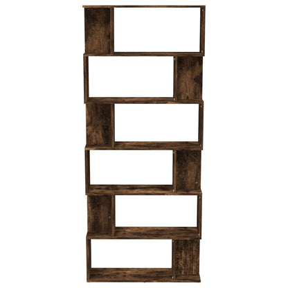 Libreria/Divisorio Rovere Fumo 80x24x192cm in Legno Ingegnerizzato | homemem39