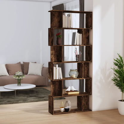Libreria/Divisorio Rovere Fumo 80x24x192cm in Legno Ingegnerizzato | homemem39