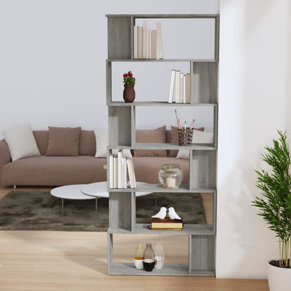 Libreria/Divisorio Grigio Sonoma 80x24x192 cm Legno Ingegnerizzato | homemem39