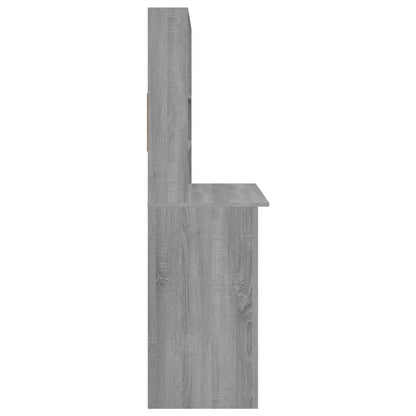 Scrivania Mensole Grigio Sonoma 102x45x148 cm Legno Multistrato - homemem39