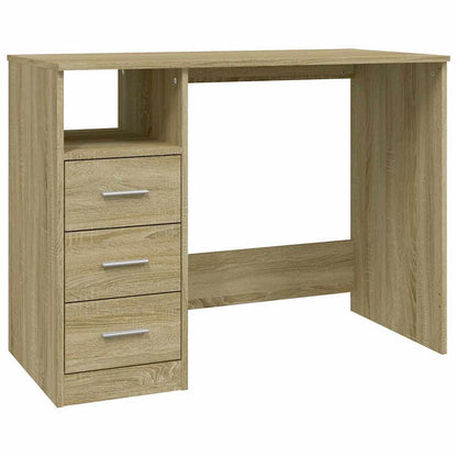 Scrivania Cassetti Rovere Sonoma 102x50x76 cm Legno Multistrato | homemem39