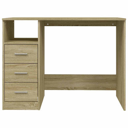 Scrivania Cassetti Rovere Sonoma 102x50x76 cm Legno Multistrato | homemem39