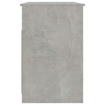 Scrivania Cassetti Grigio Cemento 102x50x76cm Legno Multistrato