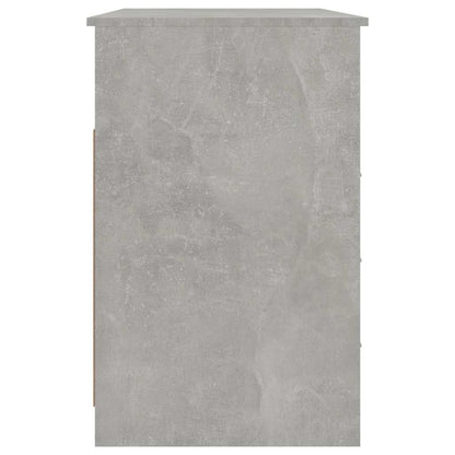 Scrivania Cassetti Grigio Cemento 102x50x76cm Legno Ingegnerizzato