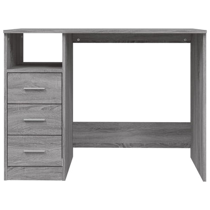 Scrivania Cassetti Grigio Sonoma 102x50x76 cm Legno Multistrato