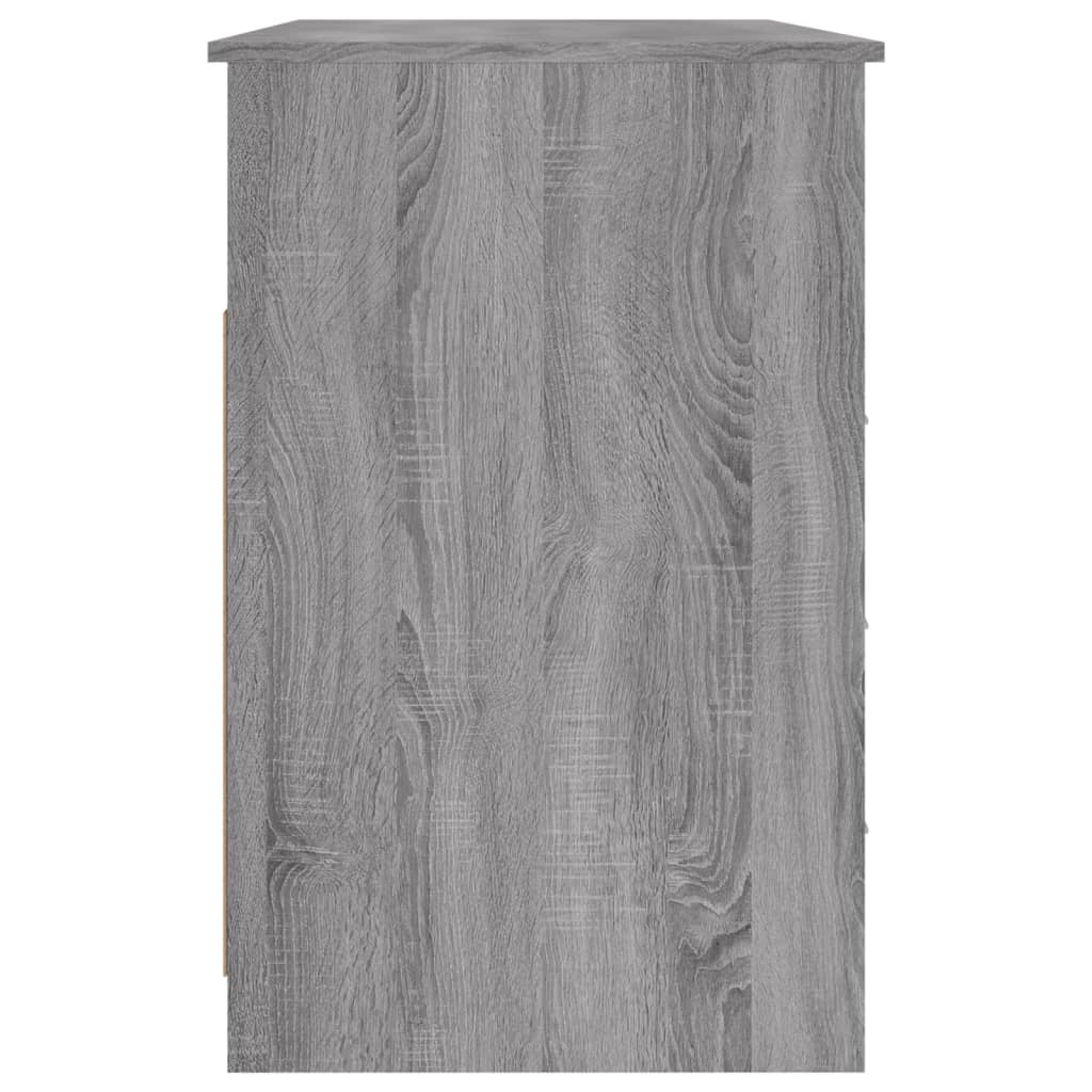 Scrivania Cassetti Grigio Sonoma 102x50x76 cm Legno Multistrato