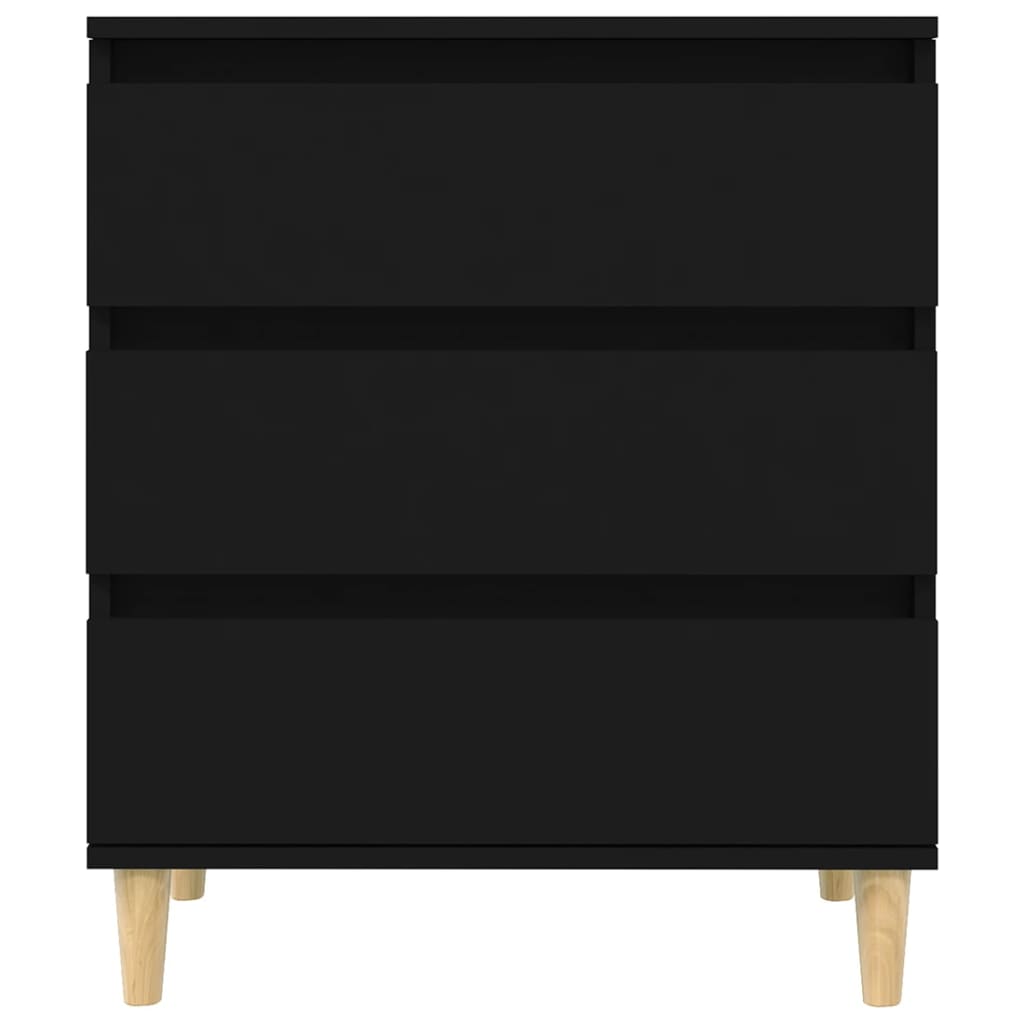 Credenza Nero 60x35x70 cm in Legno Multistrato - homemem39