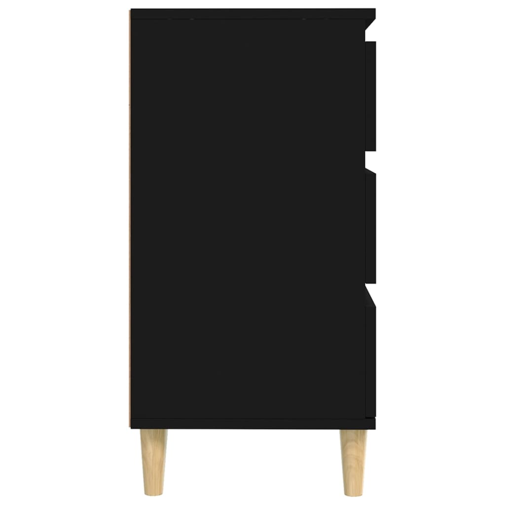 Credenza Nero 60x35x70 cm in Legno Multistrato