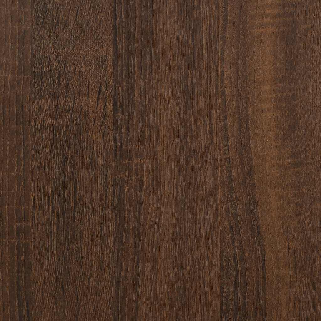 Credenza Rovere Marrone 60x35x70 cm in Legno Multistrato