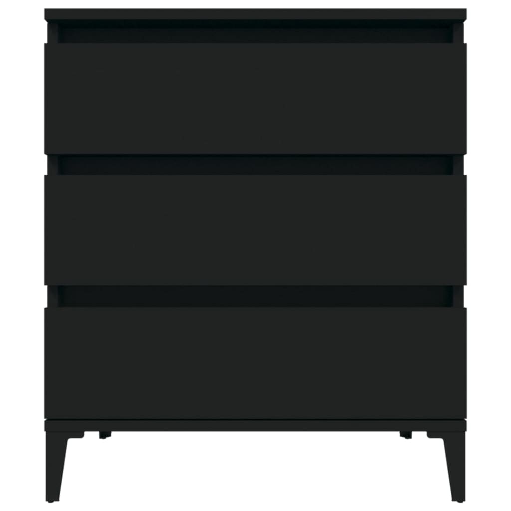 Credenza Nero 60x35x70 cm in Legno Multistrato