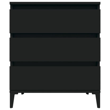 Credenza Nero 60x35x70 cm in Legno Multistrato - homemem39