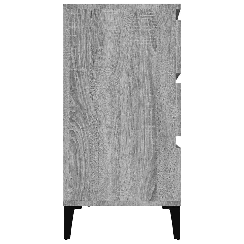 Credenza Grigio Sonoma 60x35x70 cm in Legno Multistrato