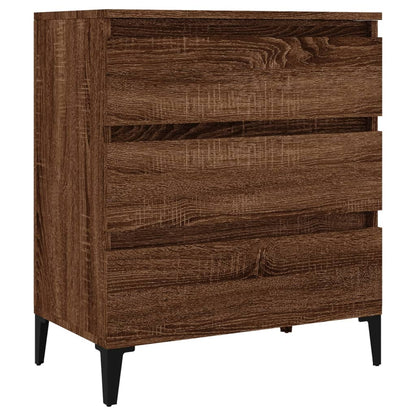 Credenza Rovere Marrone 60x35x70 cm in Legno Multistrato - homemem39