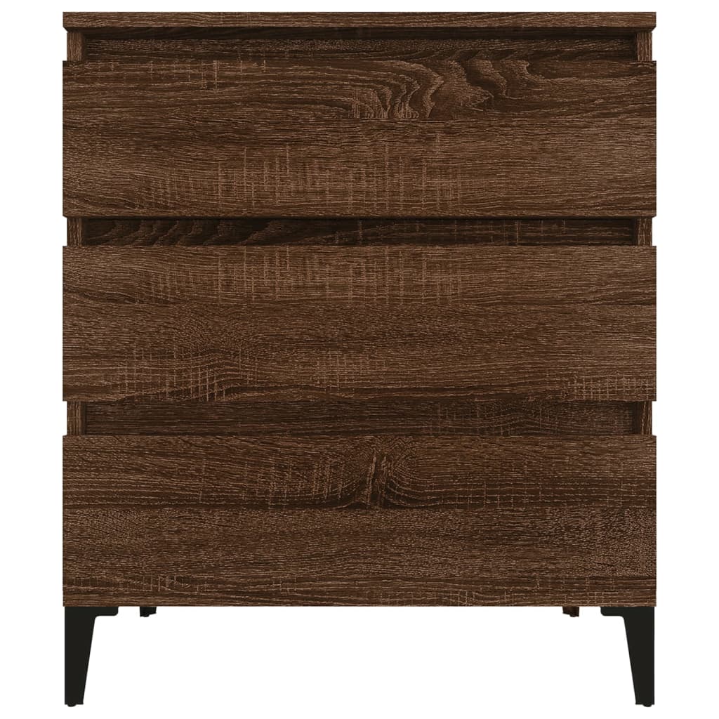 Credenza Rovere Marrone 60x35x70 cm in Legno Multistrato - homemem39