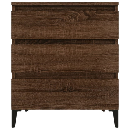 Credenza Rovere Marrone 60x35x70 cm in Legno Multistrato - homemem39