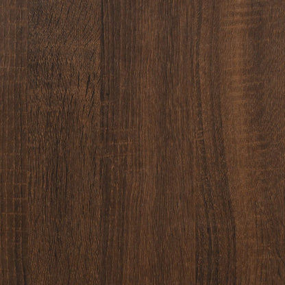 Credenza Rovere Marrone 60x35x70 cm in Legno Multistrato