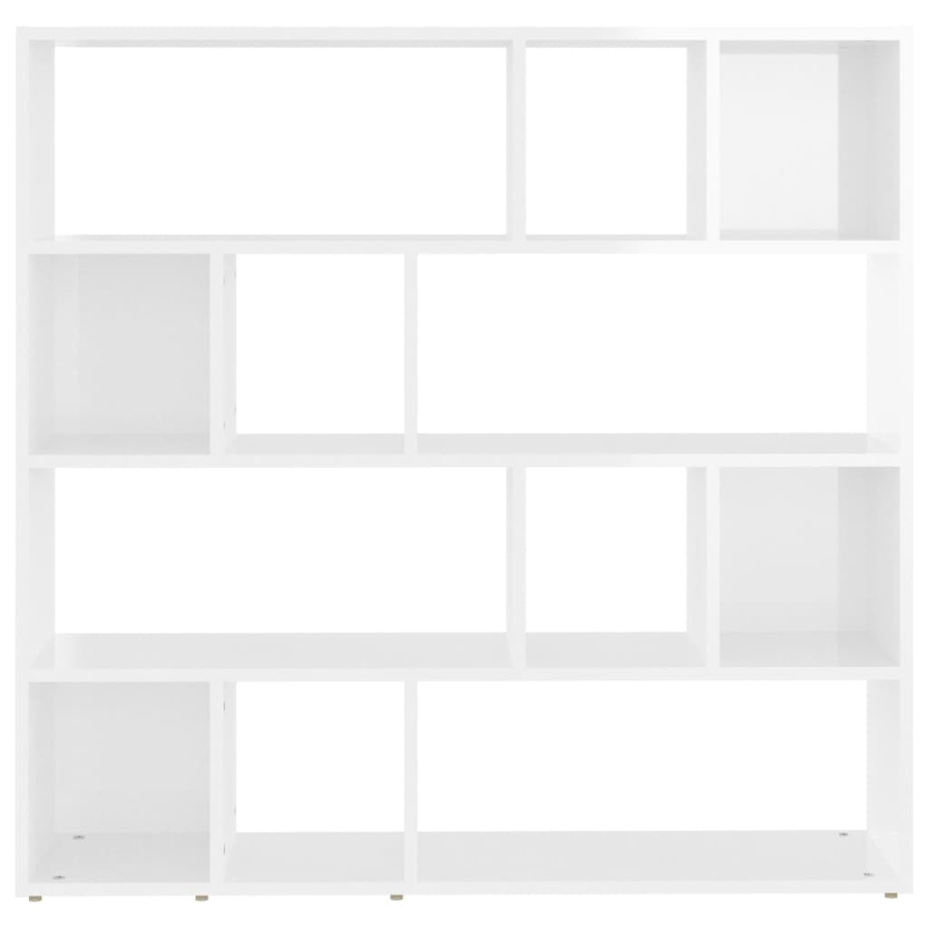 Libreria/Divisorio Bianco Lucido 105x24x102 cm - homemem39