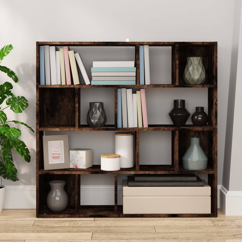 Libreria/Divisorio Rovere Fumo 105x24x102 cm | homemem39