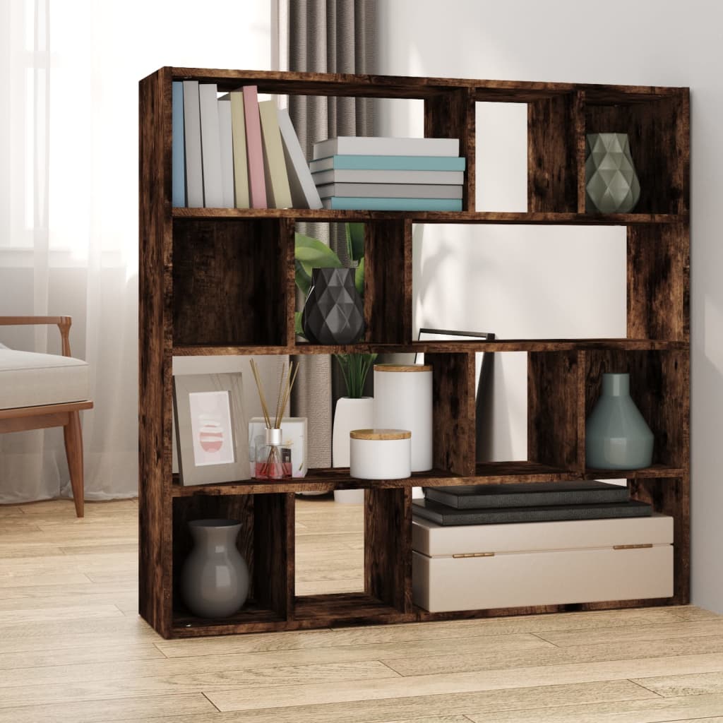 Libreria/Divisorio Rovere Fumo 105x24x102 cm | homemem39