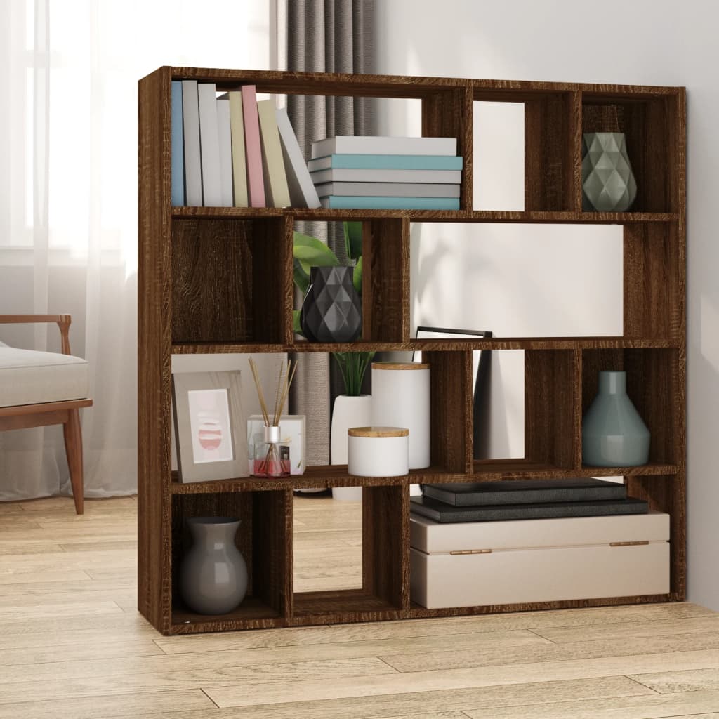 Libreria/Divisorio Rovere Marrone 105x24x102 cm - homemem39