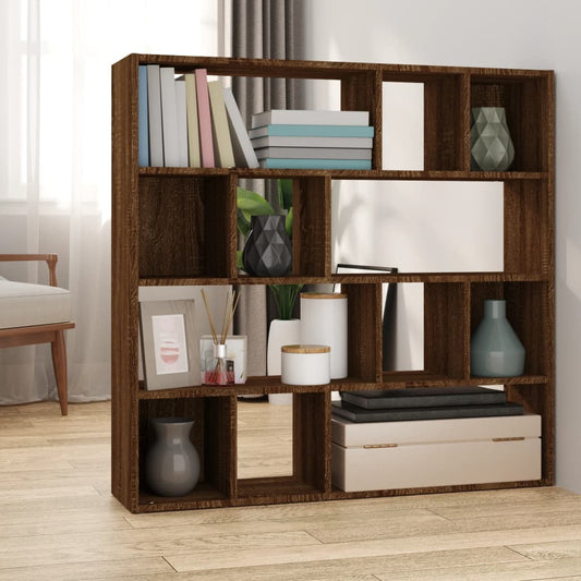 Libreria/Divisorio Rovere Marrone 105x24x102 cm - homemem39