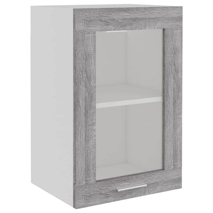 Mobile Pensile “Lyon” Vetro Grigio Sonoma 40x31x60cm | homemem39