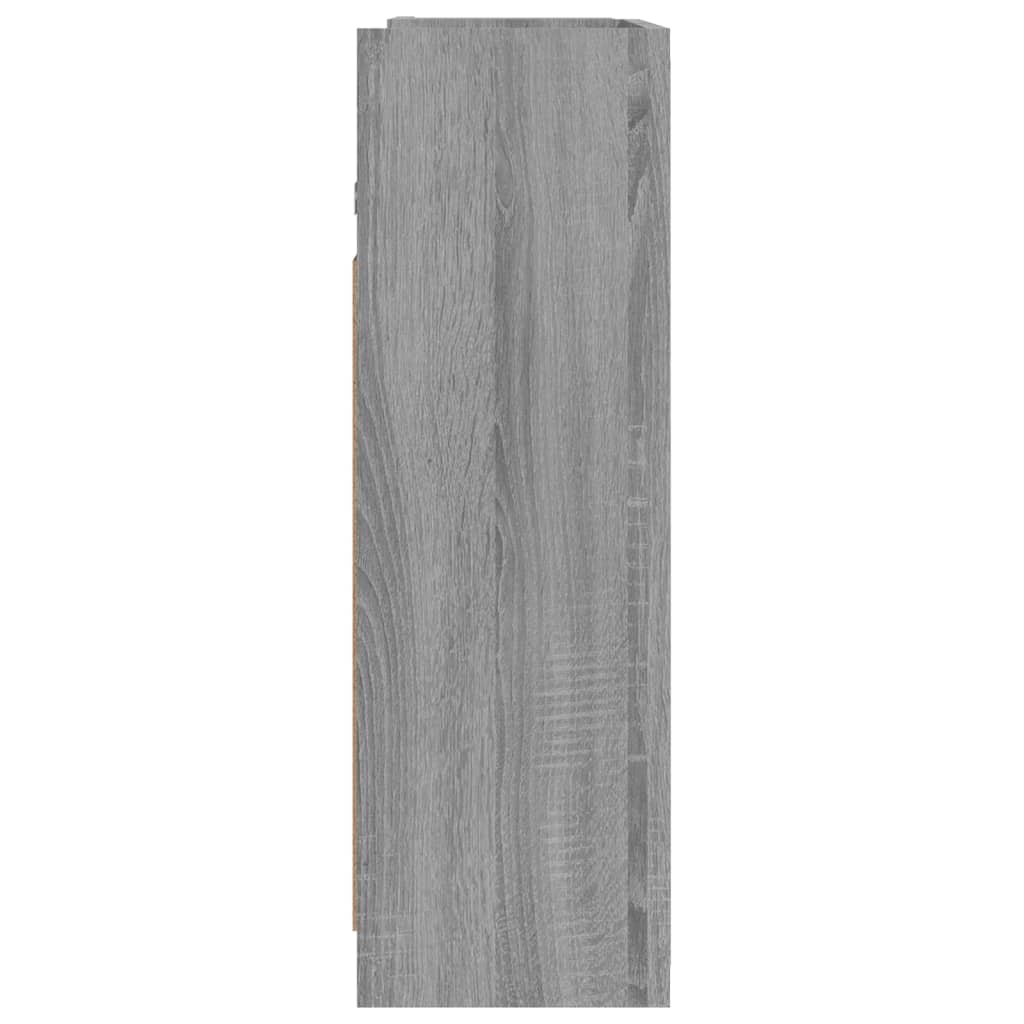 Mobile da Bagno a Specchio Grigio Sonoma 62,5x20,5x64 cm Legno
