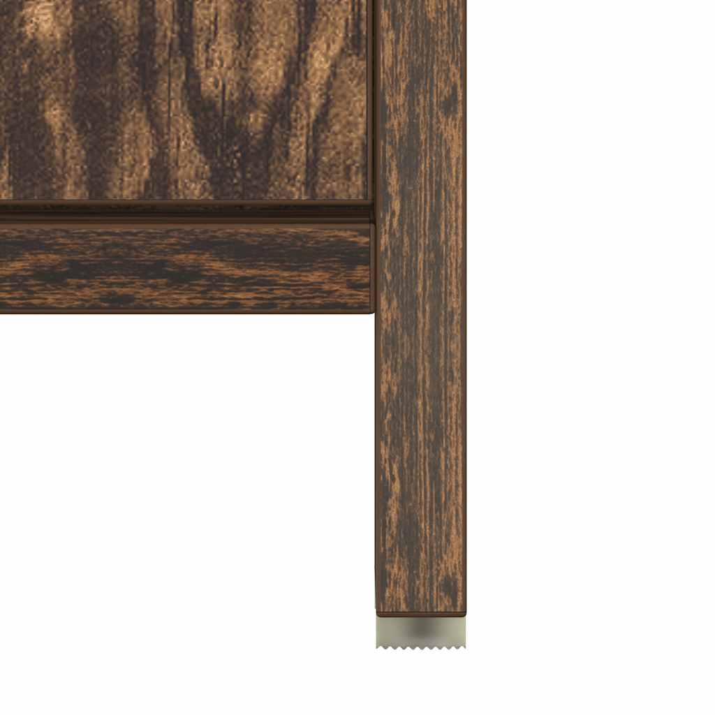 Armadietto Bagno Rovere Fumo 60x33x60 cm in Legno Multistrato