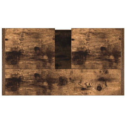 Armadietto Bagno Rovere Fumo 60x33x60 cm in Legno Multistrato
