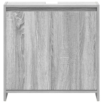 Armadietto Bagno Grigio Sonoma 60x33x60 cm in Legno Multistrato