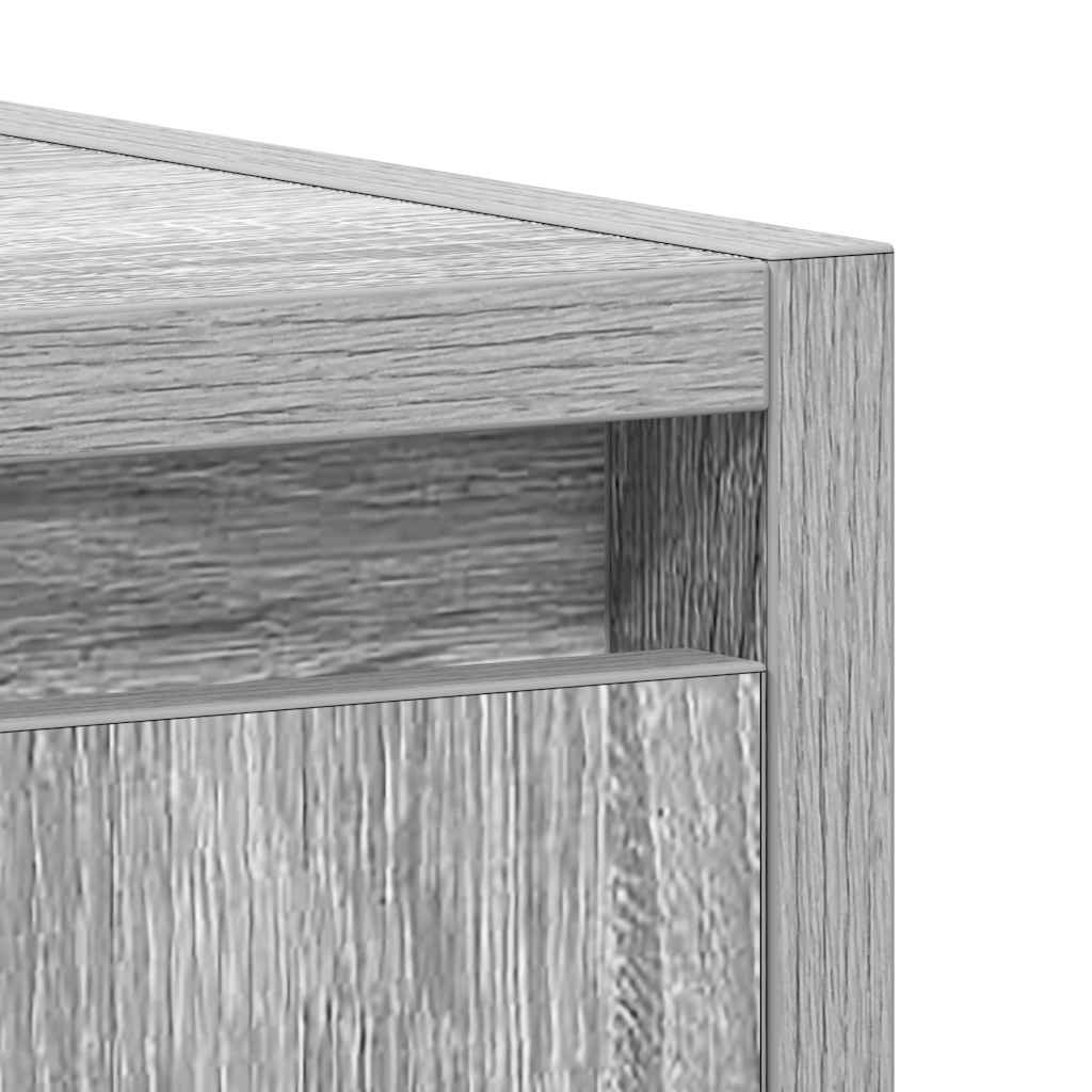 Armadietto Bagno Grigio Sonoma 60x33x60 cm in Legno Multistrato