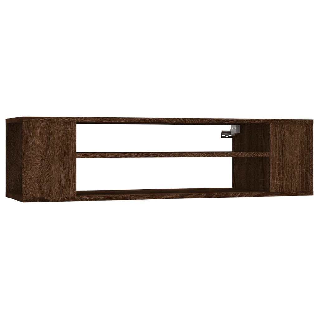 Pensile Porta TV Rovere Marrone 100x30x26,5cm Legno Multistrato - homemem39