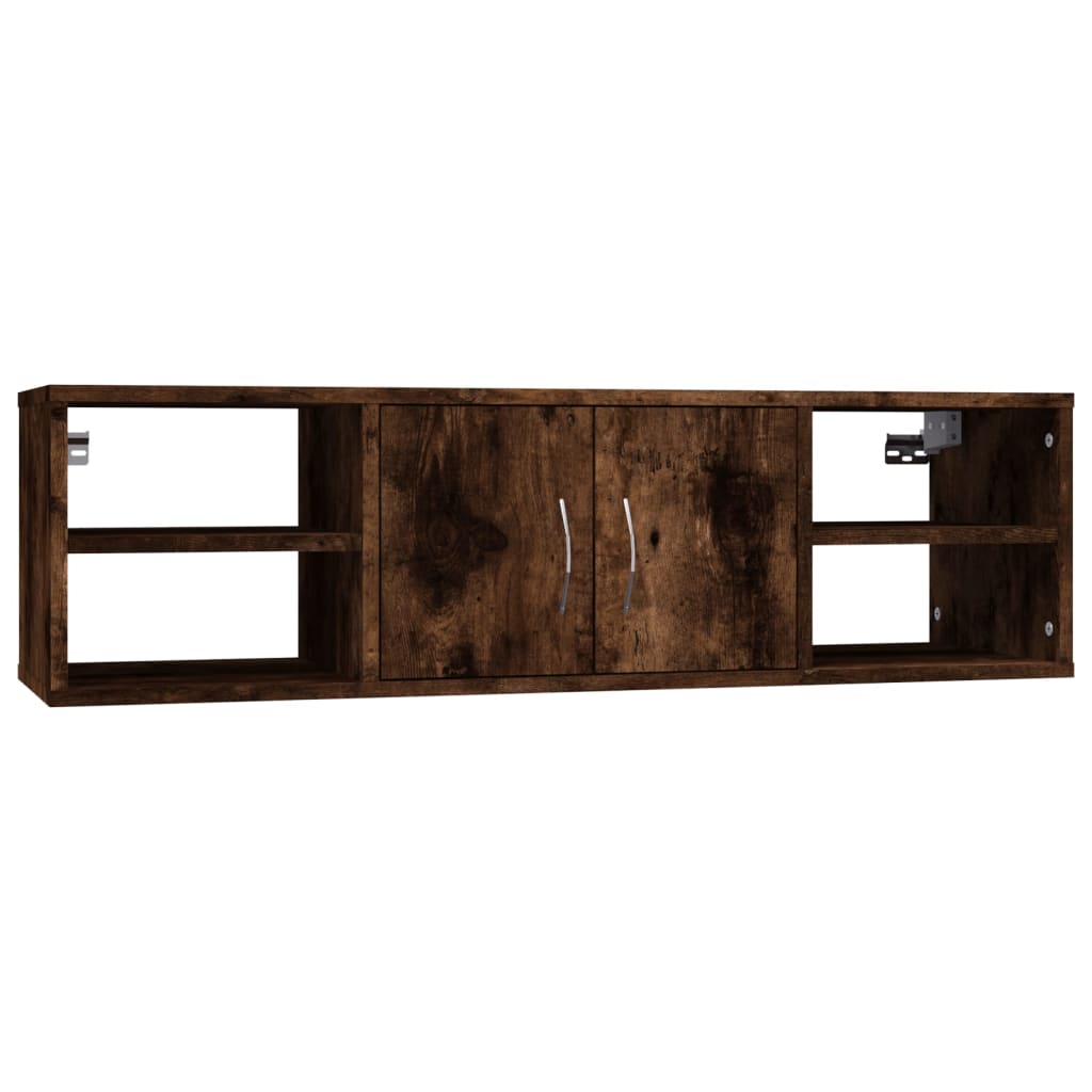 Mensola a Muro Rovere Fumo 102x30x29 cm Legno Multistrato | homemem39