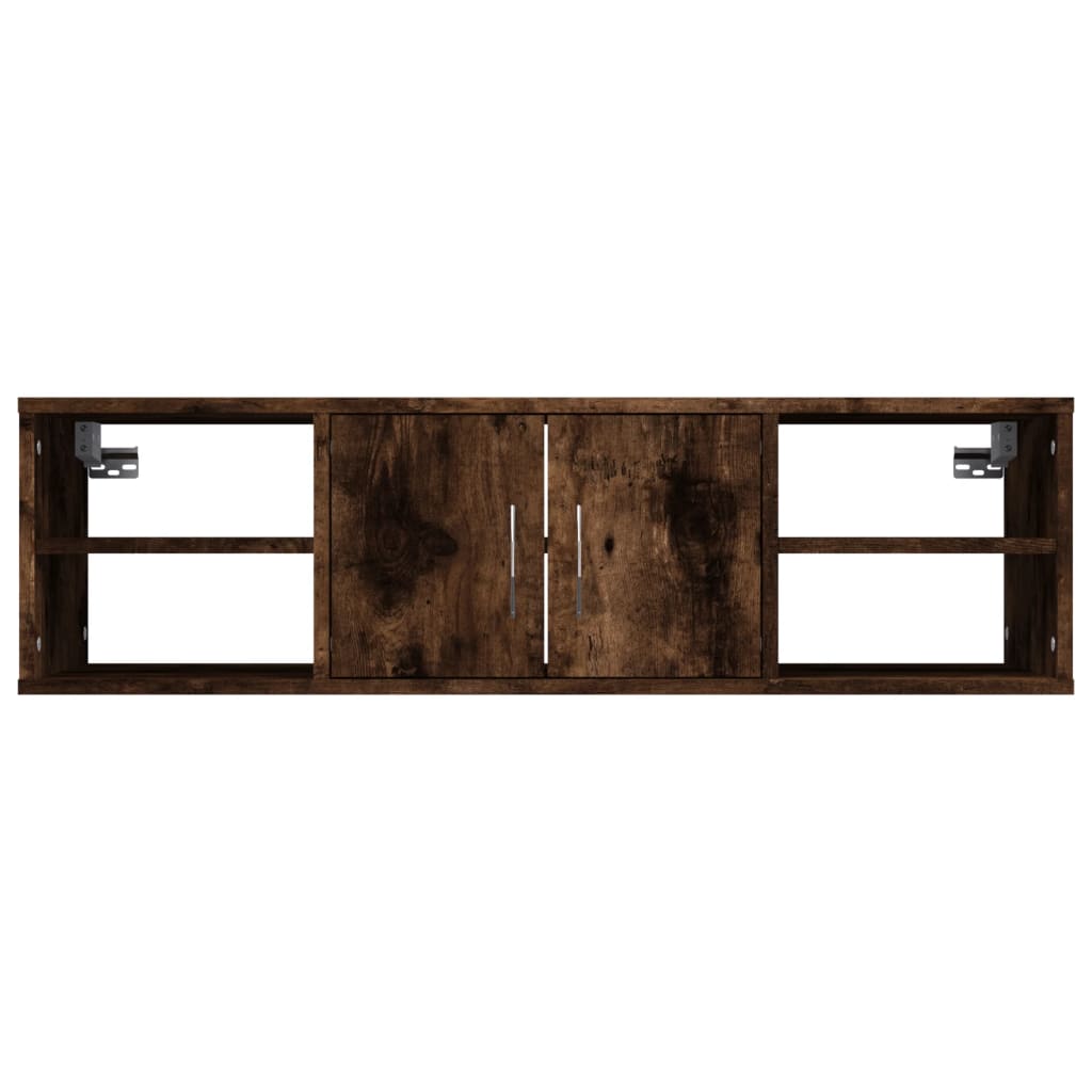 Mensola a Muro Rovere Fumo 102x30x29 cm Legno Multistrato | homemem39
